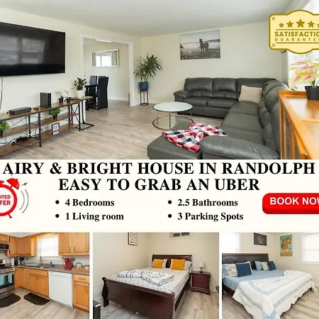 65 - 5Br Randolph - Elegant Haven Near Dog Park
